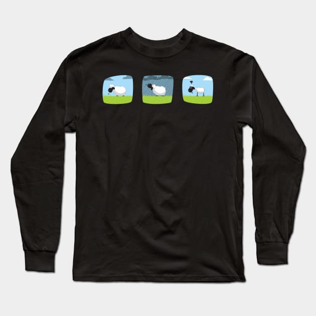 Do sheep shrink when it rains? Long Sleeve T-Shirt by tillieke